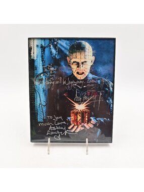 Doug Bradley & Ashley Laurence Hellraiser Autographed Framed Signed Photo No COA